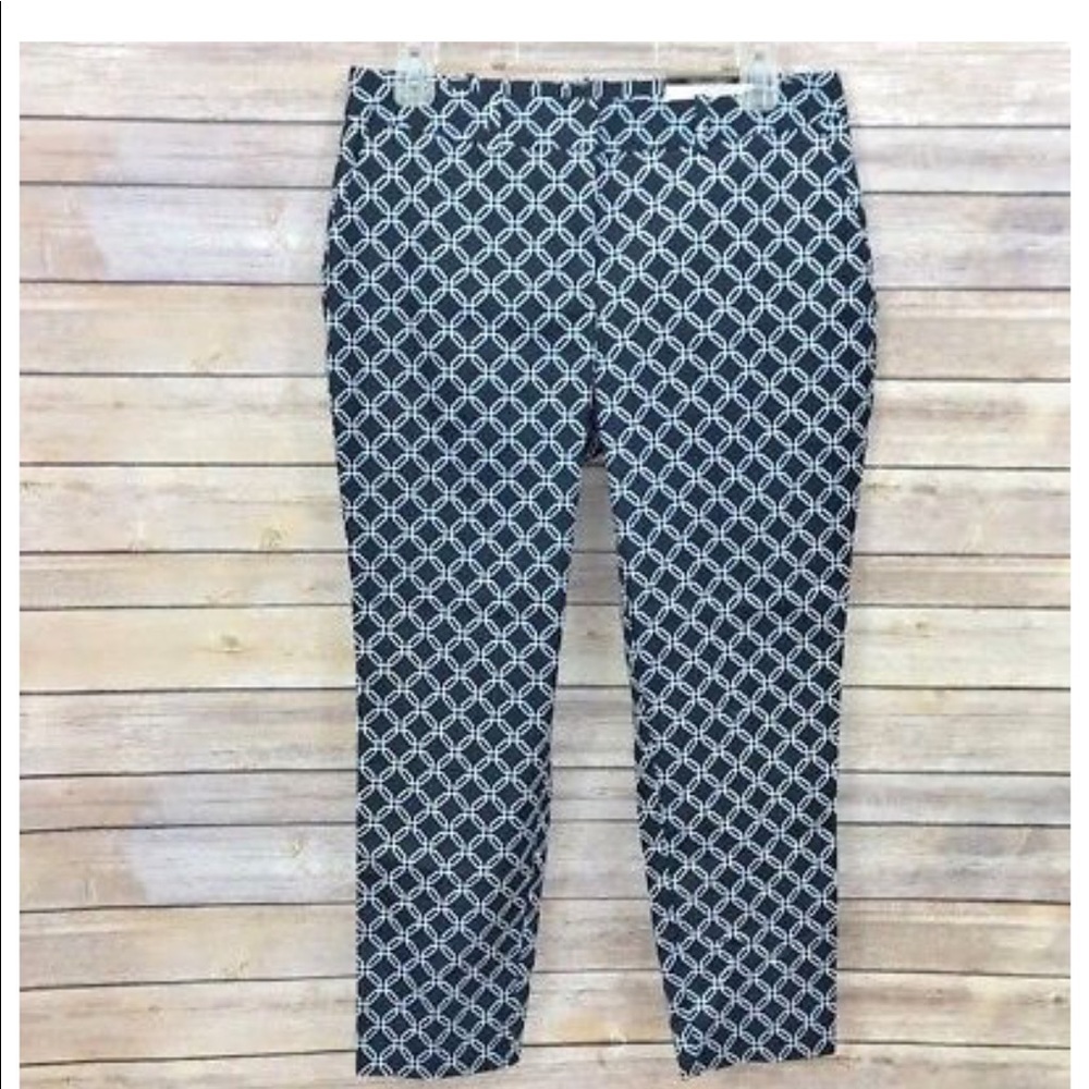 worthington geometric print crop capri